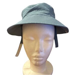 Little Planet By Carter’s 12-24m Bucket Hat Blue With Chin Strap Sun Protection